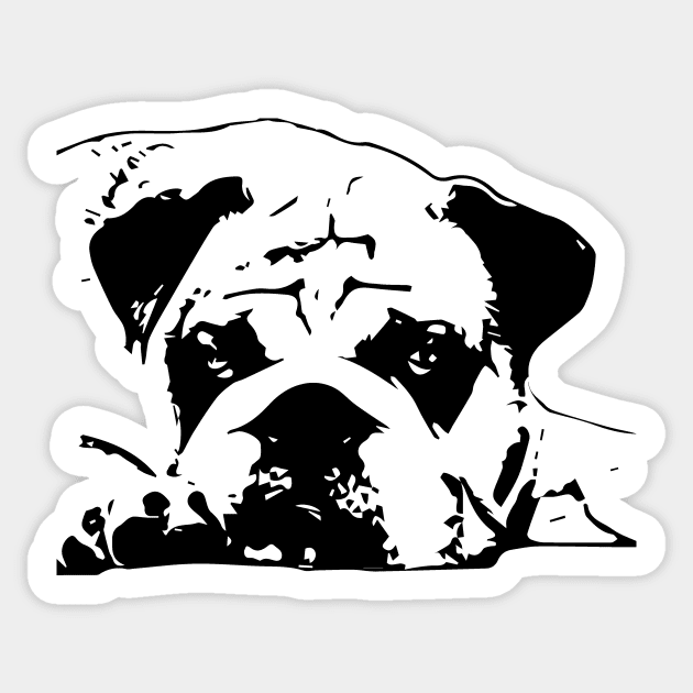 sad dog Sticker by Hujer